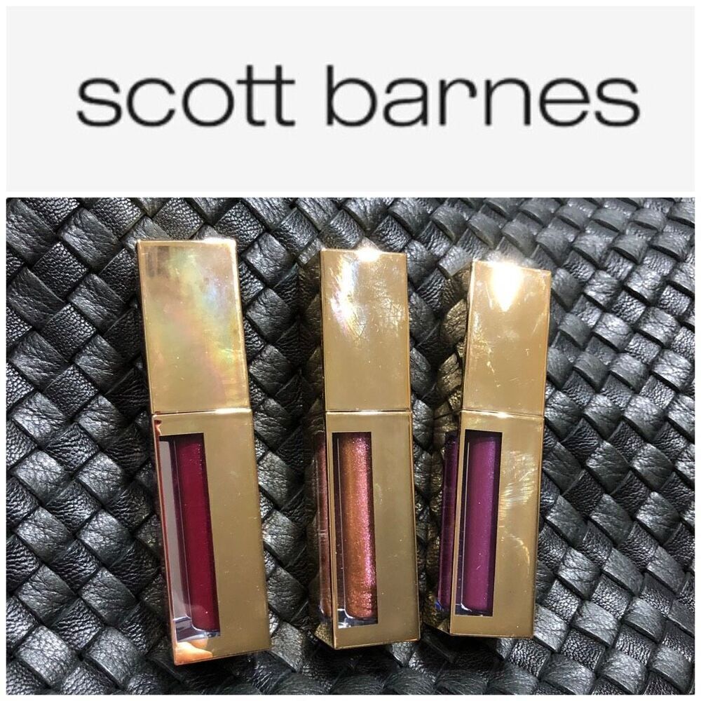 SCOTT BARNES - NWOB Trio of Flossy Glossy Lipglosses from "Naughty List"